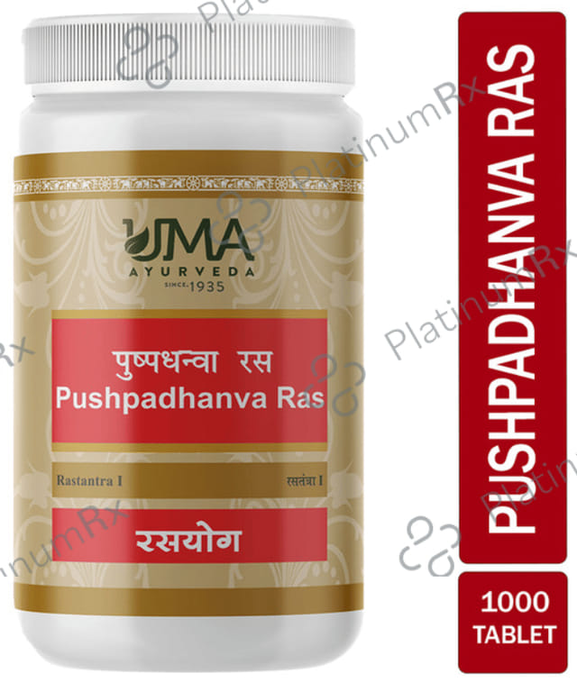 Uma Ayurveda Pushpadhanva Ras Tablet 1000 tablets
