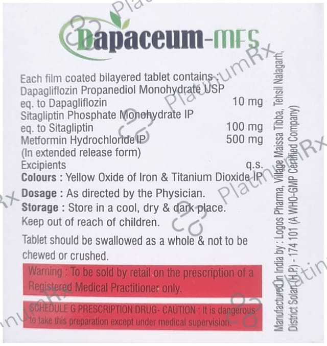 Dapaceum MFS Tablet ER 10s
