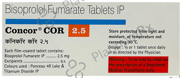 Concor COR 2.5mg Tablet 10s