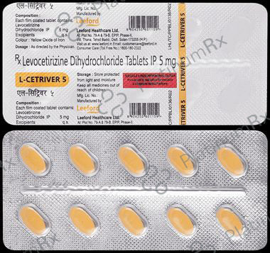 L Cetriver 5mg Tablet