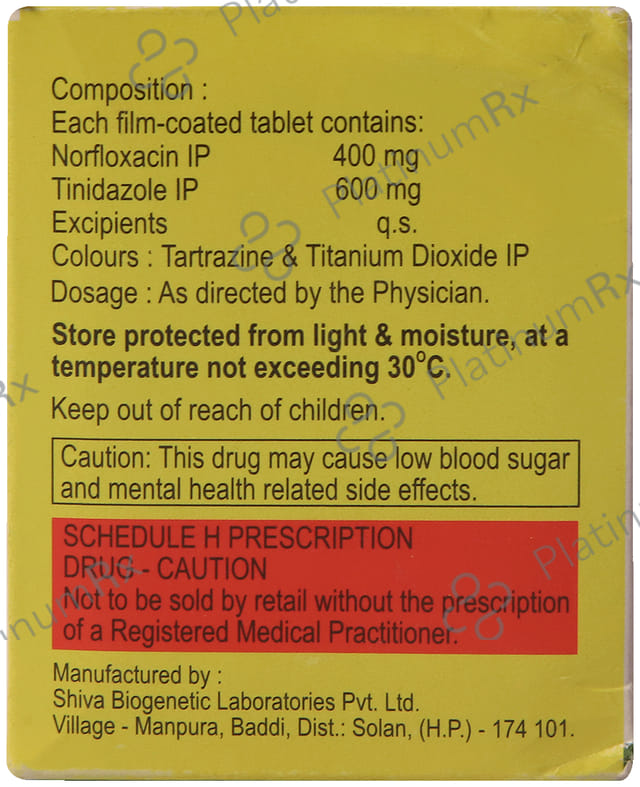 Norflokem TZ 400/600mg Tablet 10s