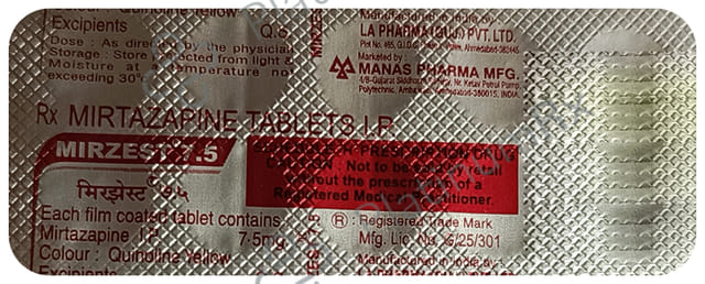 Mirzest 7.5mg Tablet