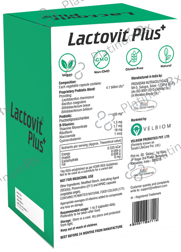 Velbiom Lactovit Plus Vegetable Capsule
