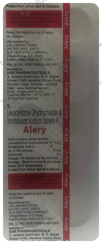 Alery 5/10mg Tablet 10s