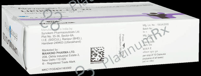 Lipikind CV 20/75 Capsule 10s