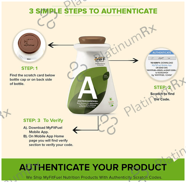 MyFitFuel Ashwagandha Root Extract Capsule 120 capsules