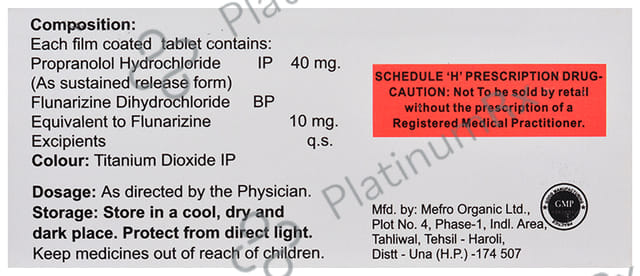 Mindpro Plus 10/40mg Tablet SR 10s