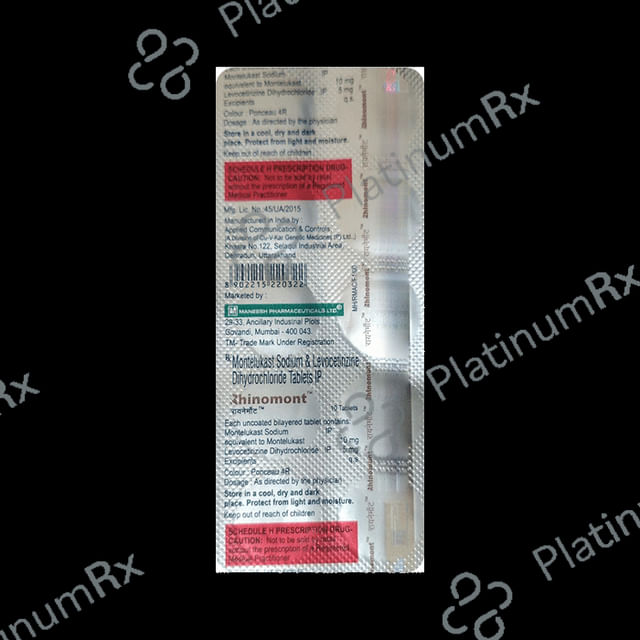 Rhinomont 5mg/10mg Tablet