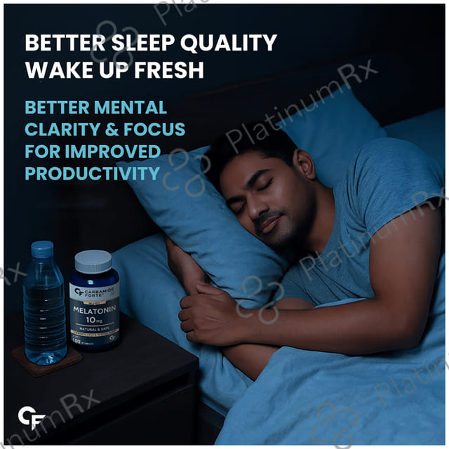 Carbamide Forte Melatonin 10mg Sleep Supplement Vegetarian Tablet