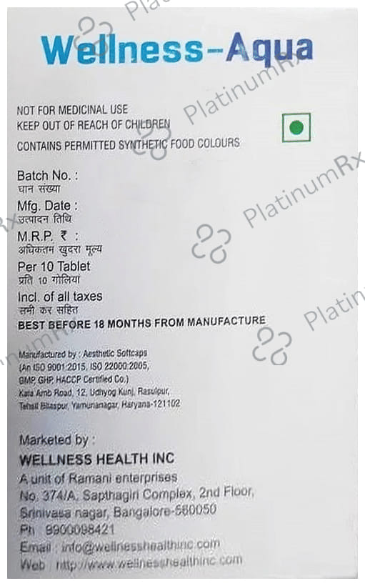 Wellness Aqua Tablet 10s