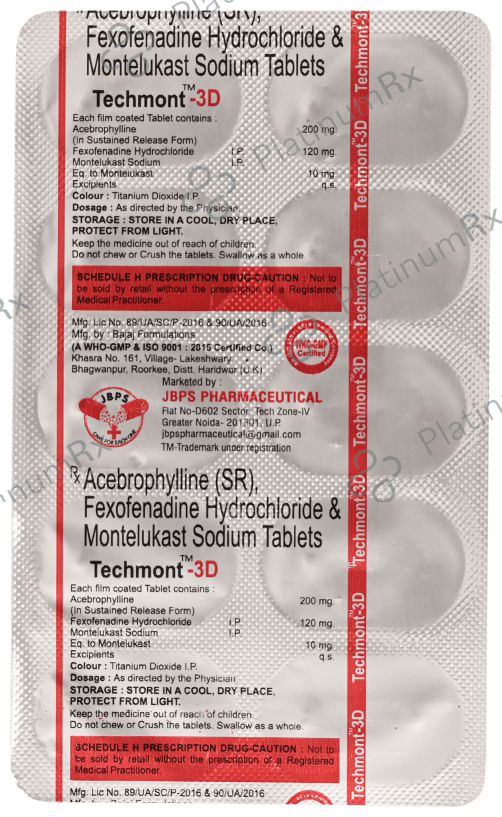 Techmont-3D Tablet SR