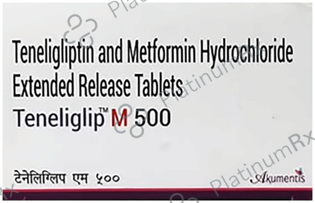 Teneliptin M 500mg/20mg Tablet