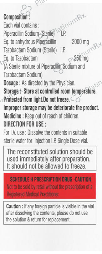 Tazotrip 2000/250mg Injection 1s