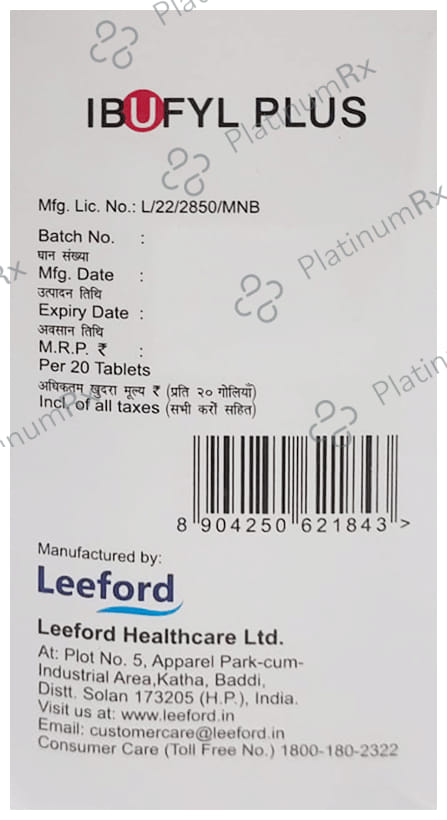 Ibufyl Plus Tablet 20 tablets