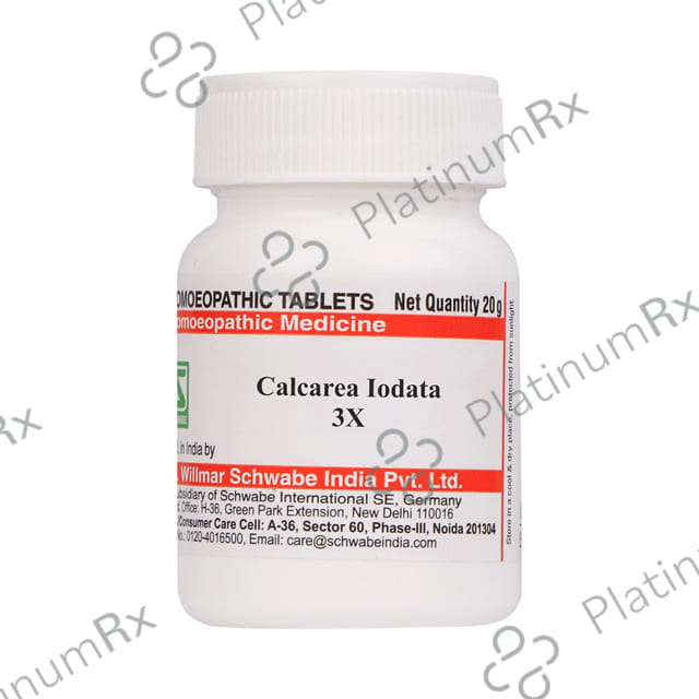Dr Willmar Schwabe India Calcarea Iodatum Trituration Tablet 3X