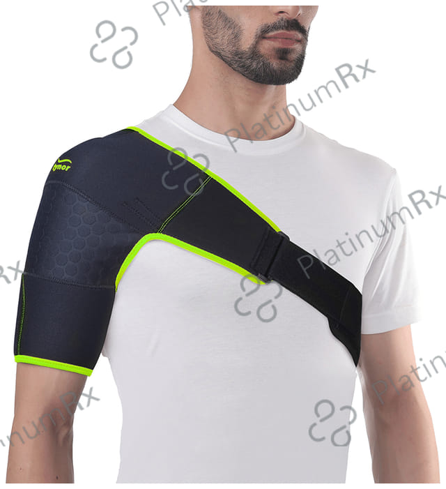 Tynor Shoulder Support Double Lock (Neo) Universal Black and Green