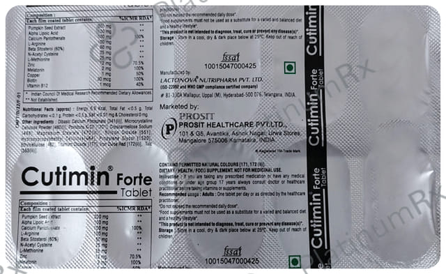 Cutimin Forte Tablet 10s