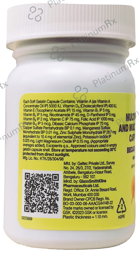 Becadexamin Multivitamin & Multimineral Capsule 60s