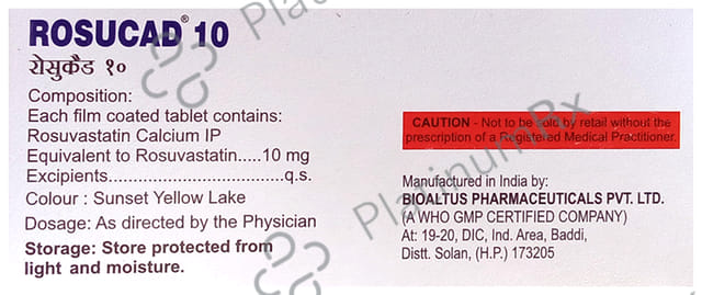 Rosucad 10mg Tablet 10s