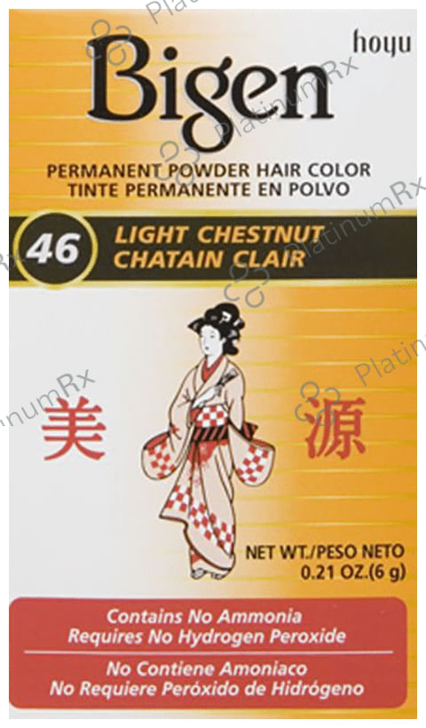 Bigen Permanent Powder Hair Color 46 Light Chestnut