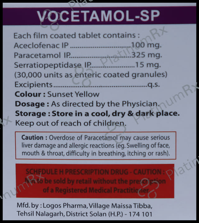 Vocetamol-SP Tablet