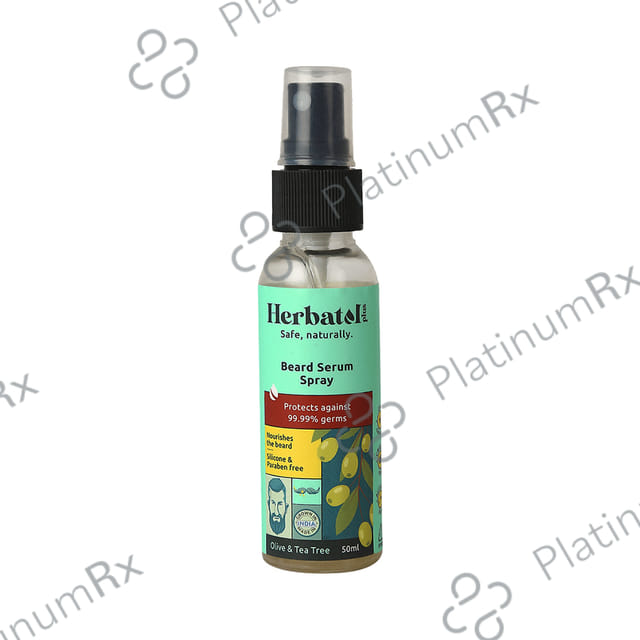 Herbatol Plus Beard Serum Spray (50ml Each) Olive & Tea Tree 1 Bottle