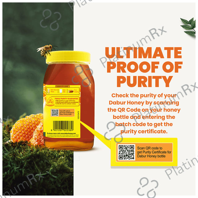 Dabur Honey 100% Pure Honey Brand With No Sugar Adulteration 500gm