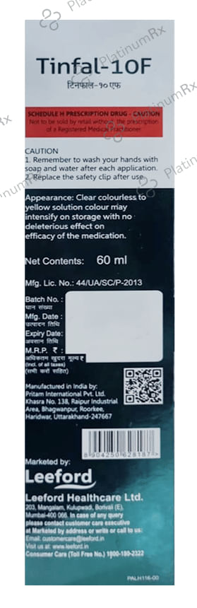 Tinfal 10F Solution 60ml