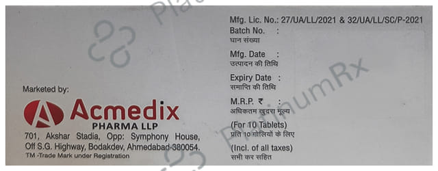 Acovert 16mg Tablet 10s