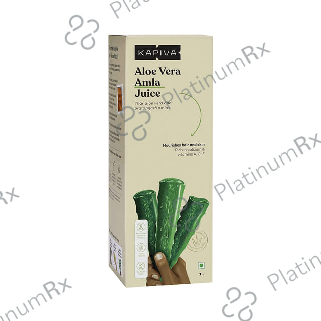 Kapiva Aloe Vera + Amla Juice for Hair & Skin Nourishment - Helps with Acne and Metabolism