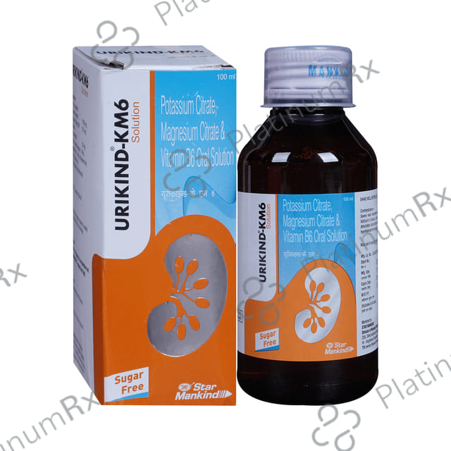 Urikind KM6 375/1100/20mg Oral Solution 100ml