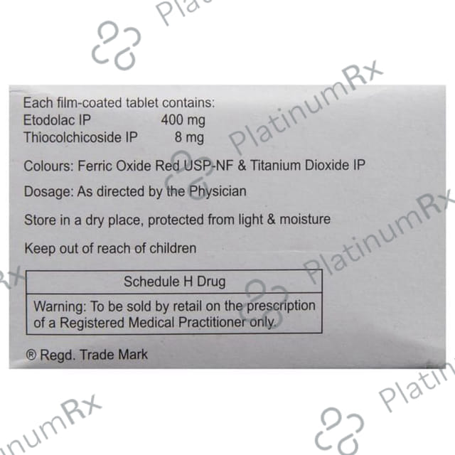 Etova MR Forte 400/8mg Tablet 10s