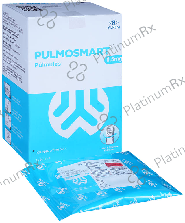 Pulmosmart 0.5/20mcg Pulmules Solution 5X2ml