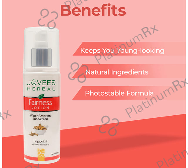 Jovees Fairness Sun Screen SPF 25 Lotion 200 ml