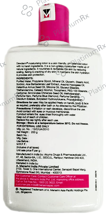 Dewderm Moisturising Lotion 200gm