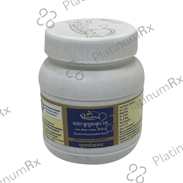 Dhootapapeshwar Vasant Kusumakar Ras Tablet 300 tablets