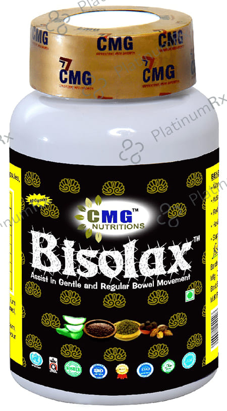CMG Nutritions Bisolax Capsule Assist in Gentle & Regular Bowel Movement