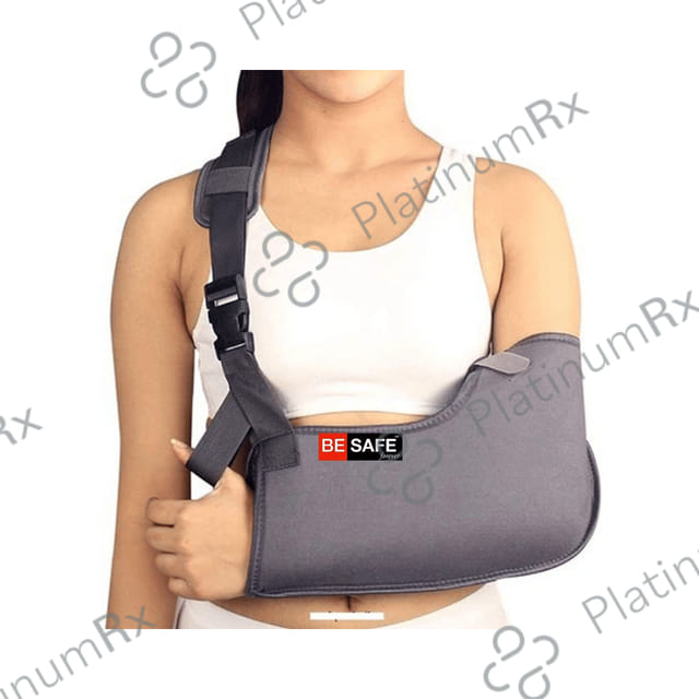Be Safe Forever Arm Sling Brace For Fracture Medium Grey