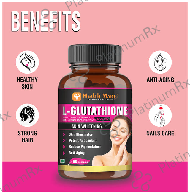 Health Mart L-Glutathione 1000mg Capsule