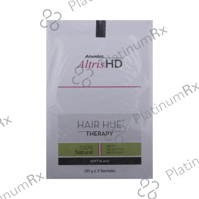 Altris HD Hair Hue Therapy Colour Soft Black Sachet 3s