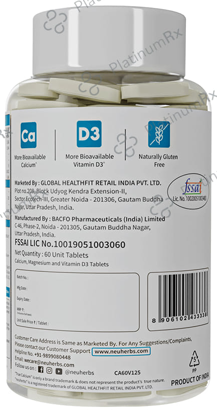 Neuherbs True Calcium Tablet 60s