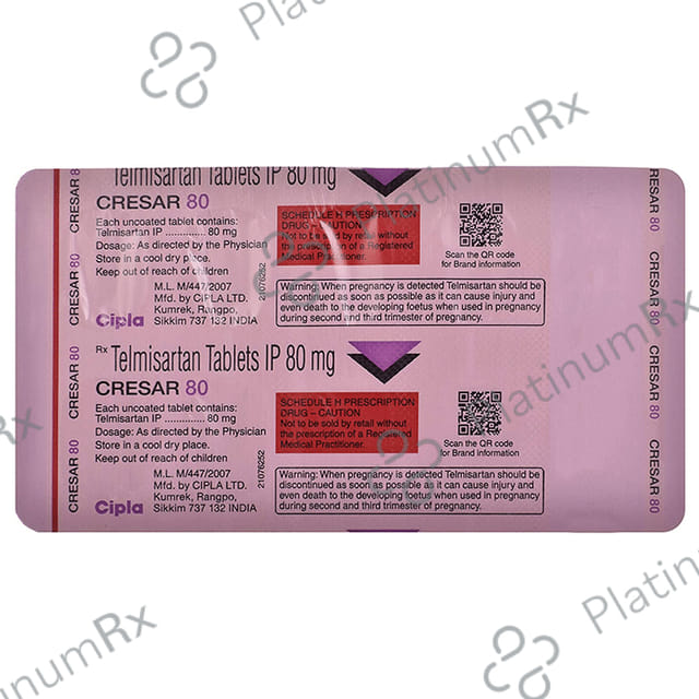 Cresar 80mg Tablet 10s
