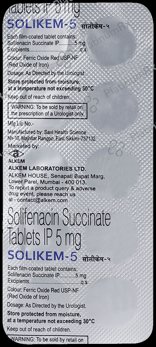 Solikem 5mg Tablet 10s
