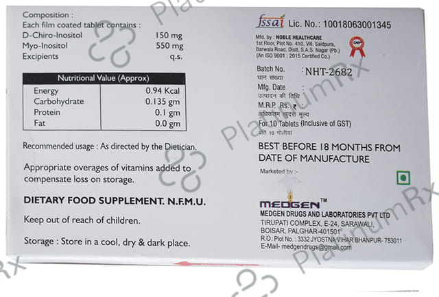 Ovageno 150/550mg Tablet 10s