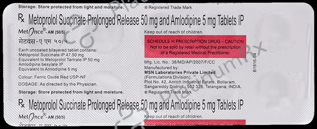 Metonce-AM 50/5 Tablet