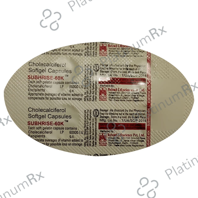 Subhrise 60K Soft Gel Capsule 4s