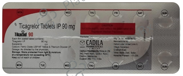 Tikacad 90mg Tablet 14s