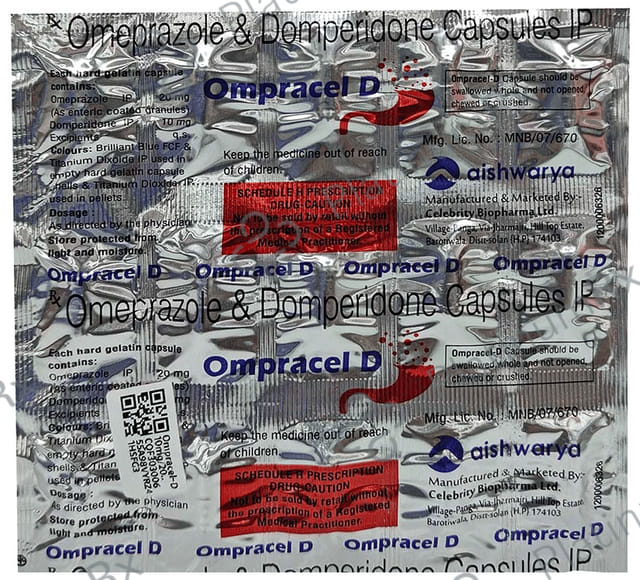 Ompracel-D 10mg/20mg Capsule
