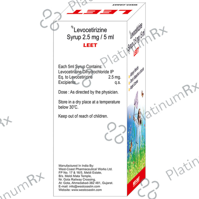 Leet 2.5mg Syrup 60ml