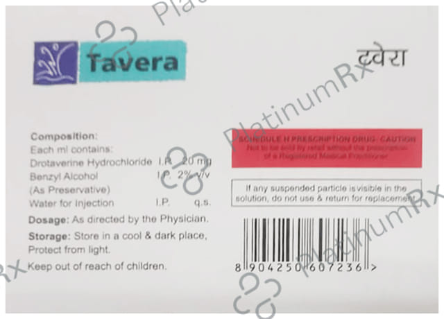 Tavera 20mg Injection 2ml
